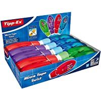 Tipp-Ex Micro Tape Twist Cintas Correctoras 8 m x 5 mm - colores Surtidos- Caja de 10 unidades